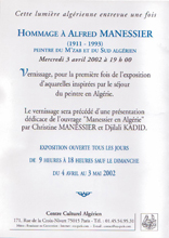 MANESSIER EN ALGERIE |CLIQUEZ|